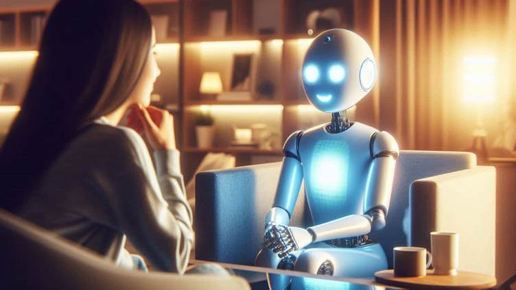 Visual representation of AI companions highlighting risks and harms of virtual friendships.